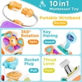 thumbnail image 4 of 10 en 1 Baby Busy Board Cube Montessori Sensoriales para Pequeños A 3 Años, 4 of 5