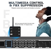 Karaoke Processor System, Digital Pre-Stage Effector Vocal Effects Preamp KTV Mixer Equalizer with 4-level FBX, Anti-Howling Microphone Sound Audio Processor w/ Bluetooth Optical Audio Input