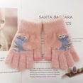 thumbnail image 2 of TAIAOJING Kids Winter Warm Sports Gloves Toddler Soft Cartoon Dinosaur Gloves Baby Boys Girls Knit Fingerless Mitten, 2 of 4