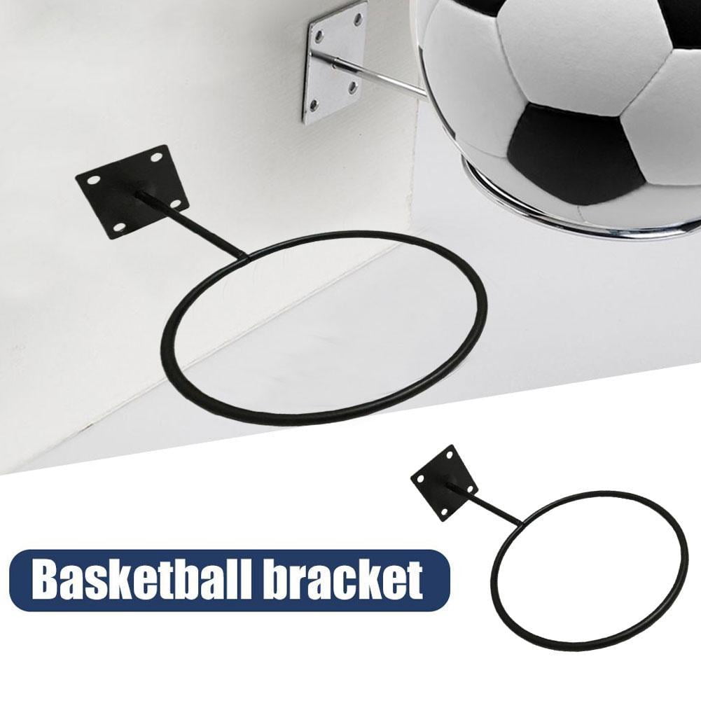 Basketball Display Stand Football Holder Wall-Mount Support Rack Ring Ball  W1M4 