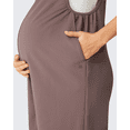 thumbnail image 5 of G4Free EverGoing Maternity Overalls with Pockets Adjustable Straps Pregnancy Wide Leg Jumpsuit Shorts Casual Work, 5 of 8