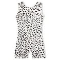 thumbnail image 1 of Gymnastics Leotards for Girls Size 1t 2t Shiny Black Dots Sleeveless Workout Unitards, 1 of 7