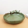 thumbnail image 3 of Bird Bath For Outside On Ground Ceramic Birds Bath Bowl Handmade Ground Bird Feeders And Birdbath For Outdoors For Outdoors Garden Tabletop Balcony And Bird Feeders, 3 of 6