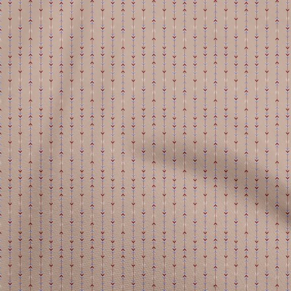 oneOone Cotton Poplin Twill Light Brown Fabric Arow Quilting Supplies Print Sewing Fabric By The Yard 56 Inch Wide