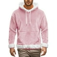 thumbnail image 4 of NMMUED Christmas Hoodies for Women Sherpa Hoodie Holiday Hoodies for Women Warm Hoodies for Women Holiday Sweatshirts for Women Hooded Sweatshirts for Women Ladies Christmas Tops Pink S, 4 of 4