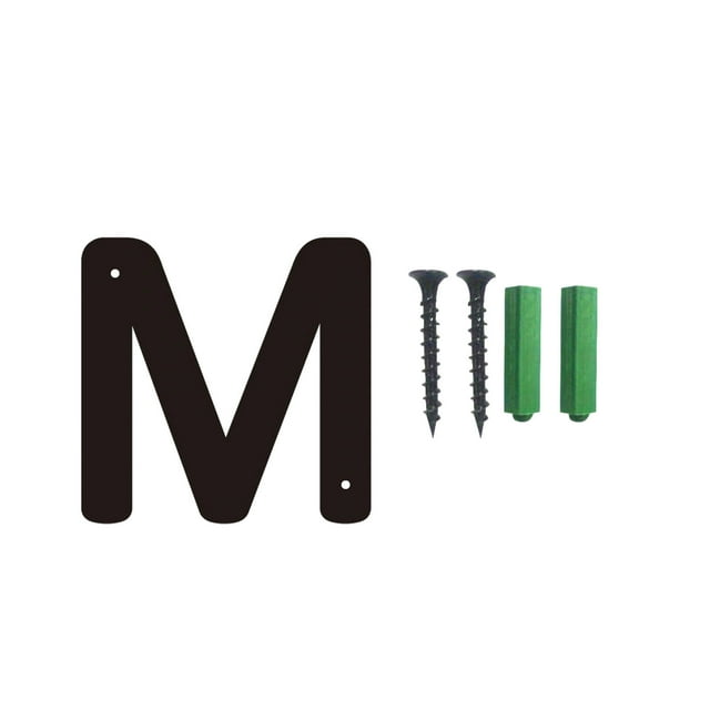 Three-dimensional Iron Art Number Letters House Number Screw Home House Number Sign