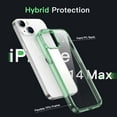 thumbnail image 2 of JETech Case for iPhone 14 Plus 6.7-Inch, Shockproof Phone Bumper Cover, Anti-Scratch Clear Back (Midnight Green), 2 of 6