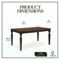 thumbnail image 3 of Finch Provence Rectangle Dining Table, Wood Black, 3 of 8