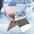 thumbnail image 3 of Ordinateur Portable HD 14 Pouces, Ordinateur Portable Or Rose, Processeur Quad Core Intel, 8 Go RAM, BT 4.2, WiFi, Interface Multimédia HD, Webcam, Windows 11, pour Vidéoconférence, 3 of 7