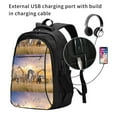 thumbnail image 2 of Balery Vintage Wildlife Protection Print USB Charging Backpack for Men and Women - Water-Resistant, Anti-Theft Laptop Backpack with USB Port for Travel, Work, School, and College, 2 of 7