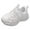 White, variant on REDARER Girls' Star-Pattern Sneakers - Breathable Hook & Loop Casual Shoes, Non- Comfort for Everyday Active Wear,Color:Pink,Size:13