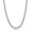 Rhoodium Plated, variant on 925 Sterling Silver Rhodium Plated Italian 5mm Flat Mesh Wire 17+2" Chain Necklace