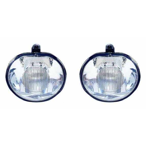 For Dodge Durango Fog Light Assembly 2004 2005 2006 Driver and Passenger Side Pair CAPA Certified For CH2592127
