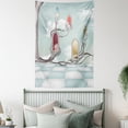thumbnail image 4 of Abstract Art Tapestry Wall Hanging Colored Mirrors over Tree Branch on Clouds Dream Room of Sky Surreal Unusual Graphic Work, Bedroom Living Room Dorm Decor, 60W X 80L Inches, Multi, by Ambesonne, 4 of 5