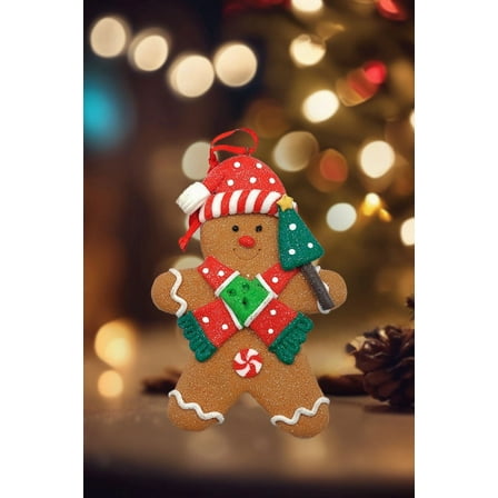 Christmas Ornament - Gingerbread Man. Wizardi Festive Decoration F07-N2-5-AEE046A