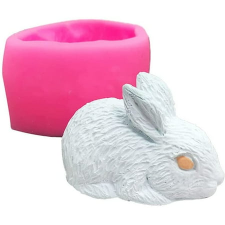 

3D Rabbit Silicone Mold for DIY Cupcake Cake Pudding Chocolate Fondant MoldB AL