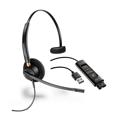 Plantronics Encore Pro HW510 with DA80 Monaural Noise-Cancelling Headset