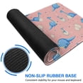 thumbnail image 6 of Long Mouse Pads for Desk,Pink Cartoon Dinosaurs Eggs Pattern Desk Mats on Top Of Desks, Desk Mouse Pad Extra Large with 3mm Non-Slip Base and Stitched Edge for Gaming,Office,Work,Home 31.5"x11.8", 6 of 6
