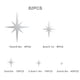 thumbnail image 5 of 82 Pzas de Stickers de Pared de Espejo de Estrella de Acrílico Impermeables Autoadhesivas para Decoración de Habitación Infantil, Jardín de Infantes y Hogar, 5 of 7
