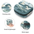 thumbnail image 3 of Seagull Velvet Mini Pouch for Period Purse and Bag, Zipper Pouch Men, Money Pouch Travel | Oxford Fabric | 4.7x6.6x6.6 in, 3 of 6