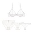 thumbnail image 4 of Culottes String Transparentes pour Femmes Taille Haute Lot de 4, 4 of 5