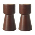 thumbnail image 1 of 2Pcs Wedding Wooden Craft Candle Holder Decorative Candleholder Wedding Restaurant Decor, 1 of 4
