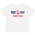thumbnail image 3 of Inktastic Boat Hair Don't Care, Anchor, Sailing - Red Blue Boys or Girls Baby T-Shirt, 3 of 5