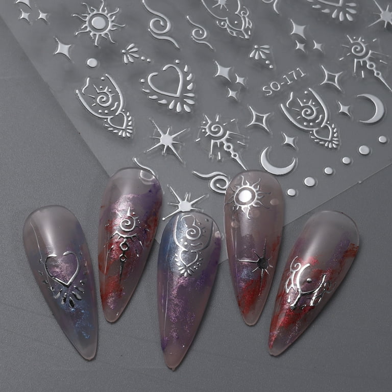 Aazon.co: Nail Stickers For Nail Art,Self-Adhesive Colorful Nail Art