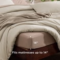 thumbnail image 5 of Twin Comforter Set Pink 6 Pieces Prewashed Bed in a Bag Soft Fleece Blanket Down Alternative All Season Bedding Sheets Pillowcase Sham, 5 of 5
