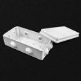 thumbnail image 3 of Junction Box, Ip65 In Abs Plastic, Waterproof Exterior, White, 200 X 100 X 70 Mm, 3 of 5