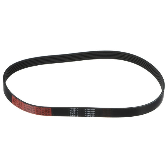 6PK915 V-Ribbed Belt 6 Ribs 915mm Length x 21mm Width x 5mm Height, EPDM Micro V Serpentine Belt
