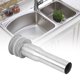 thumbnail image 3 of Sistema de drenaje de agua de acero inoxidable con rebosadero Desagüe emergente para lavabo de baño plateado, 3 of 8