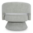 thumbnail image 4 of CHITA Swivel Fabric Accent Chair with Open Back&Wood Base,Modern Armchairs for Living Room Bedroom,Cloud, 4 of 8