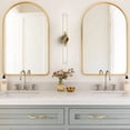 thumbnail image 2 of KAYLA  Modern Glass Wall Sconces, Indoor Wall Lighting Wall Light Fixtures, Vanity Light with Glass Shade(2-Sets) 2 - Brass-30'', 2 of 5