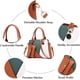thumbnail image 5 of uds. Bolso de mano usado para mujer, bolsos de hombro, bolso de hombro, bolso de hombro de cuero PU, resistente al agua para ir de compras, fiesta, viaje, 2 uds., conjunto gris ACTIVE  Biensenido a ACTIVE, 5 of 5