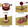 thumbnail image 4 of Wax Seal Warmer Melting Kit, Wax Beads Melting Furnace Stove Pot And Melting Spoon, Vintage Wax Melting Tool For Diy Arts Crafts Wax Stamp Invitation, 4 of 5