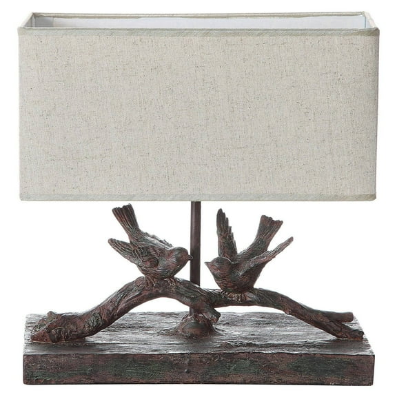 3R Studios 12 in. Resin Bird Table Lamp