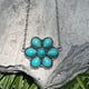 thumbnail image 3 of [Collar turquesa] Colgante de flor de calabaza de estilo europeo y clásico, charm vaquero vintage occidental, 3 of 4