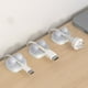 thumbnail image 4 of Pack de 6 clips para cable • Organizador de gestión de cables de sobremesa • Abrazaderas para cables de carga y datos • Portacables adhesivos (negro, blanco, gris, verde, amarillo), 4 of 6