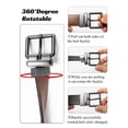 thumbnail image 3 of Maikun Men's Belt Reversible Leather Belts for Men One Belt Reverse For 2 Sides Classic Dress Casual Belts, 3 of 6