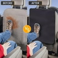 thumbnail image 6 of 2 Pack Large Back Seat Protector for Kids Feet | Premium Waterproof Kick Mats | Durable Black Backseat Cover for Child to Protect from Dirt, Mud & Scratches | Automotive Travel Accessories, 6 of 8