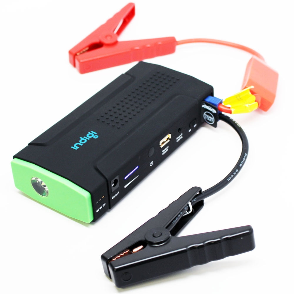 USB Charging Port Pack of 1 12000mAh sos light Cutequeen 1500A Peak 12000mAh Jump Starter Auto Car Battery and Built-in Flashlight 