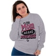 thumbnail image 5 of This Mom Means Business Funny Mothers Women Crewneck Sweatshirt Brisco Brands S, 5 of 6
