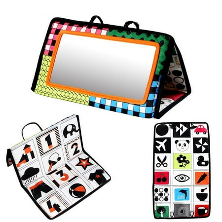 

Tummy Time Floor Mirror Developmental Baby Mirror Tummy Time Toys Activity