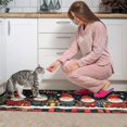thumbnail image 4 of 2 Pcs Merry Christmas Kitchen Rugs and Mats Set of 2 Xmas Snowflake Winter Happy New Year Kitchen Mats for Floor Non Skid Kitchen Floor Matfor Bath Cooking (47x17+30x17 inches), 4 of 7