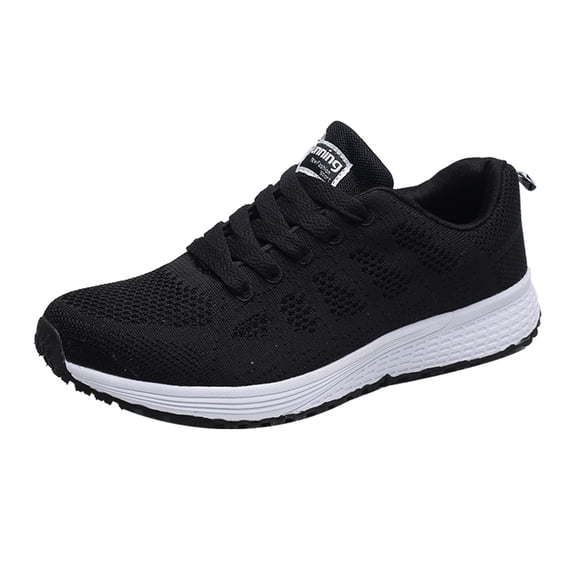 NOKIO Men'S Lightweight Mesh Trainers Breathable Slip-On Shoes For Men Women Ladies Breathable Mesh Air Cushion Mesh Casual Lightweight Soft Bottom Lace Up Running Shoes