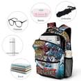thumbnail image 2 of Yu-Gi-Oh Backpacks Bookbag Casual Daypack Backpacks for Travel Work Camping Office, 2 of 7