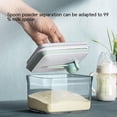 thumbnail image 2 of Contenedor de fórmula diaria para bebé, dispensador con raspador y cuchara, contenedor de leche en polvo de 300g, fórmula hermética sin BPA, 2 of 5