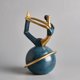 thumbnail image 2 of Estatuilla de yoga de resina, estatua decorativa de Yoga para niñas, escultura, , decoración, estantería de oficina en casa, decoración de D Baoblaze Figura de postura de yoga, 2 of 7