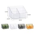 thumbnail image 3 of YAOMOBB Makeup Tools Box Clear Cosmetics Storage Box Organizer Multi Compartments Lipstick Makeup Container, 3 of 6